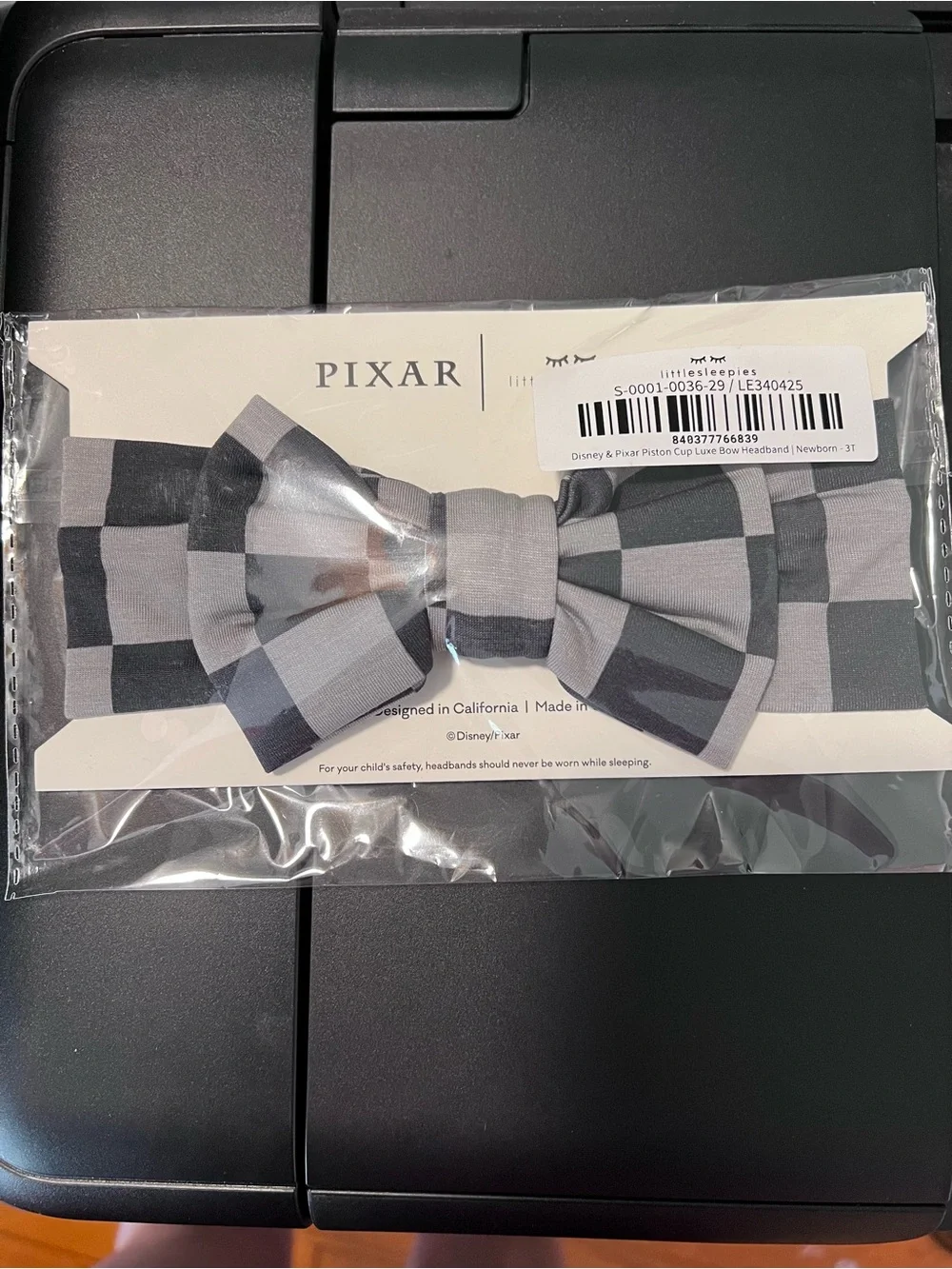 Little Sleepies Disney & Pixar Piston Cup Luxe Bamboo Bow Headband